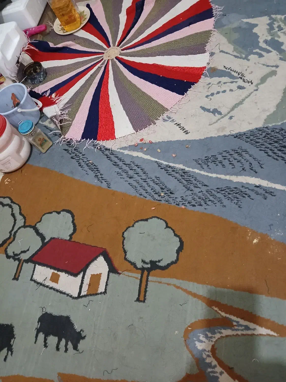 قالیچه|فرش|اصفهان, جوزدان الیادران|دیوار