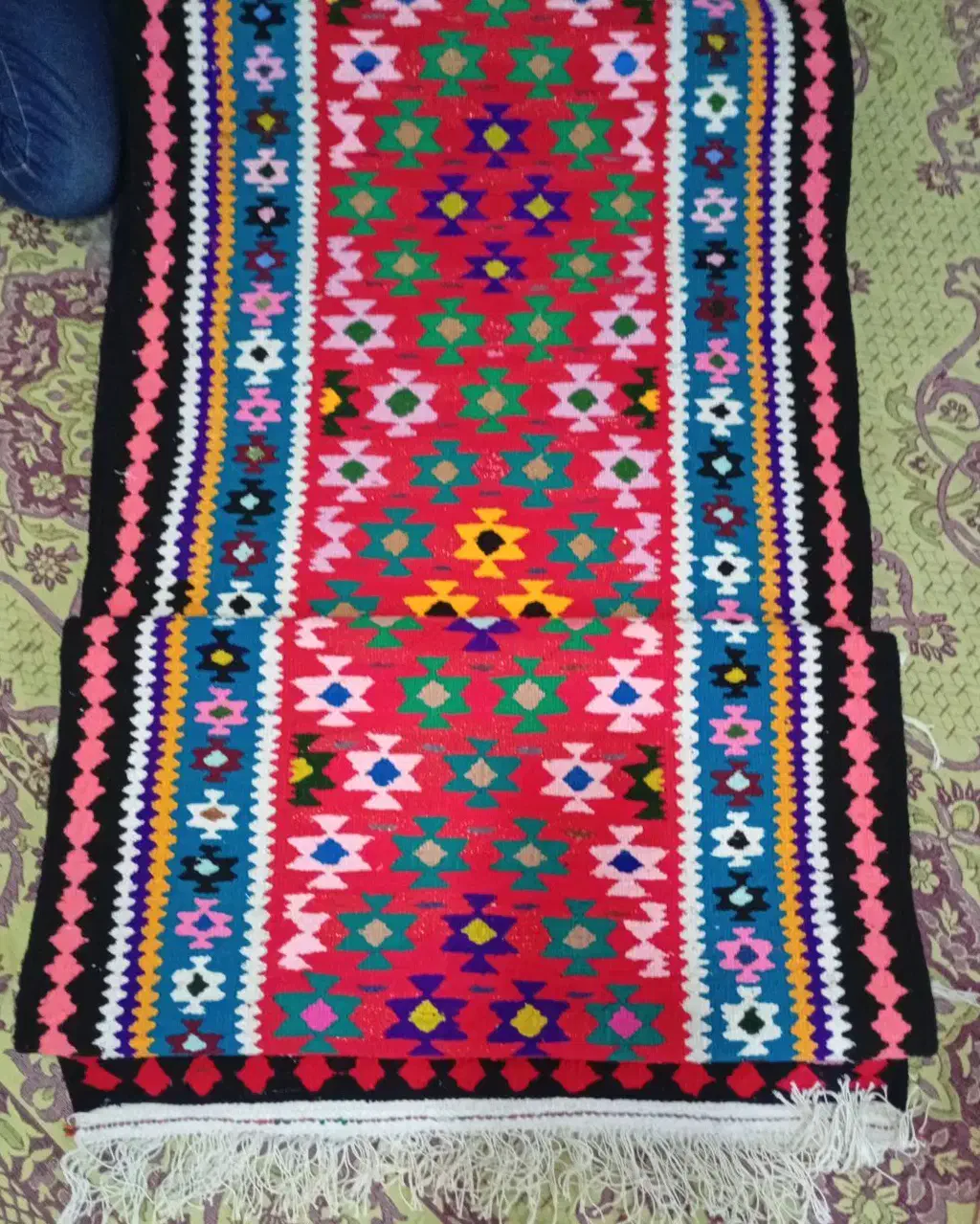 گلیم دستبافت|گلیم، جاجیم، گبه|قزوین, |دیوار