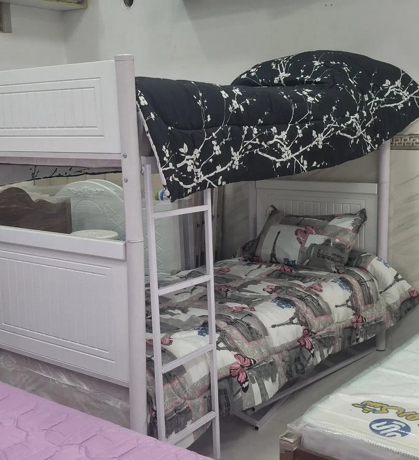 تخت دو طبقه وکیوم ا قسا ط|تخت و سرویس خواب|اراک, |دیوار