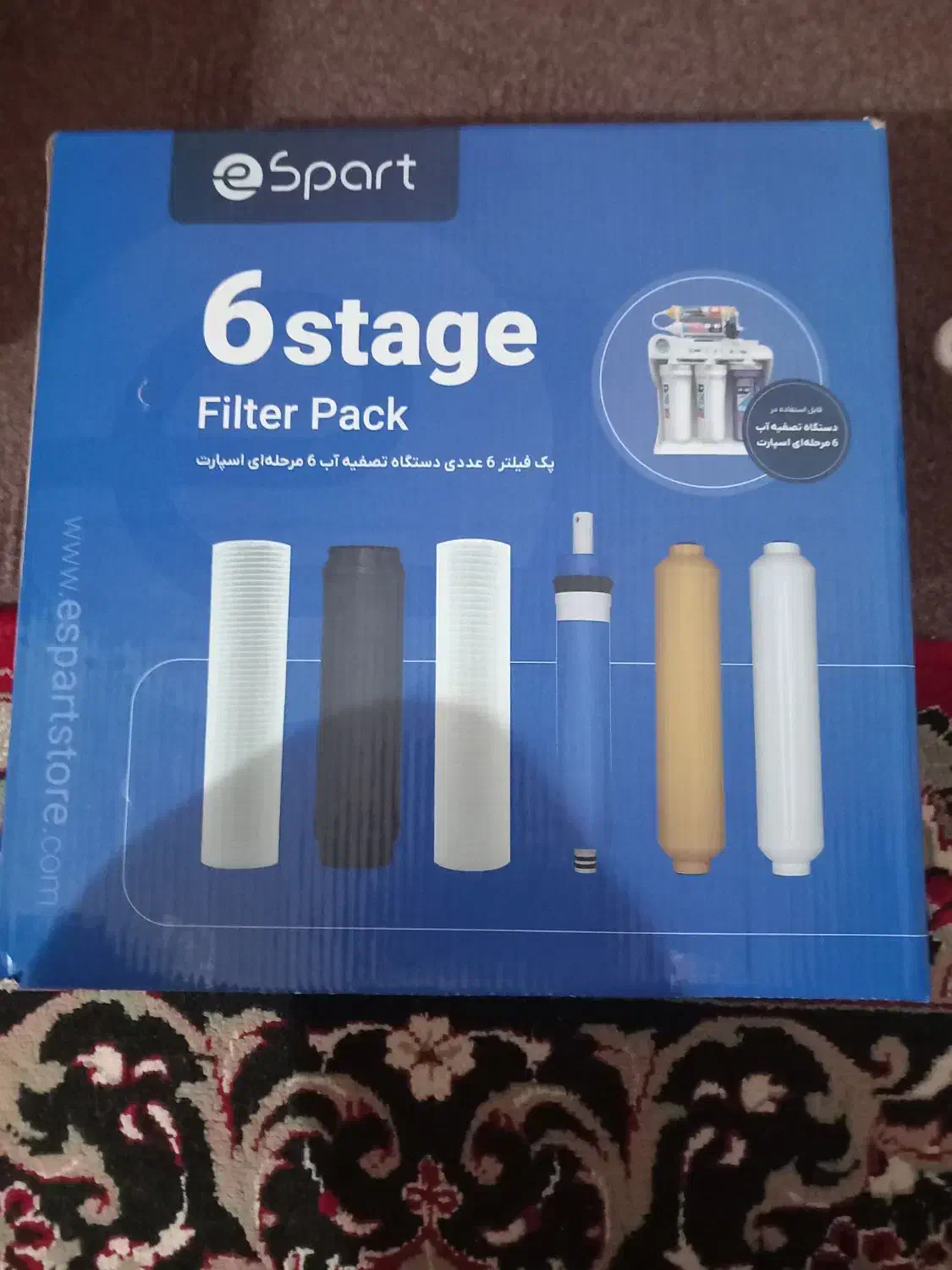 پک فیلتر ۶ عددی دستگاه تصفیه آب ۶ مرحله ای اسپارت|آب‌سردکن و تصفیه آب|مینودشت, |دیوار