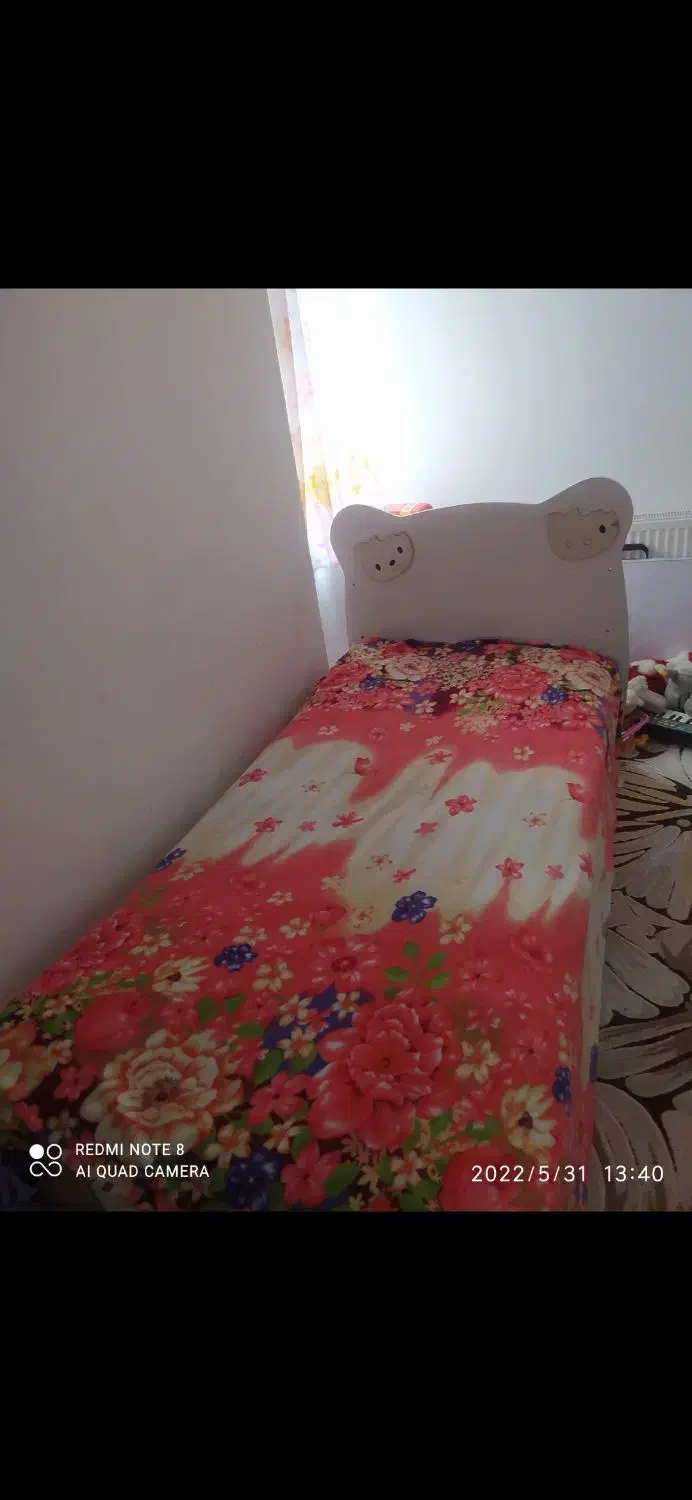 تخت یک نفره نوجوان|تخت و سرویس خواب|بانه, |دیوار