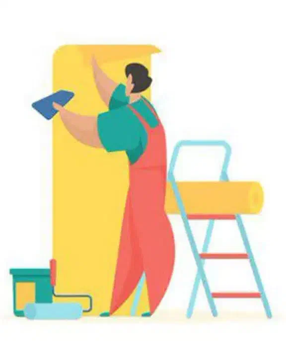 نصاب کاغذ دیواری|خدمات پیشه و مهارت|قم, نیروگاه|دیوار