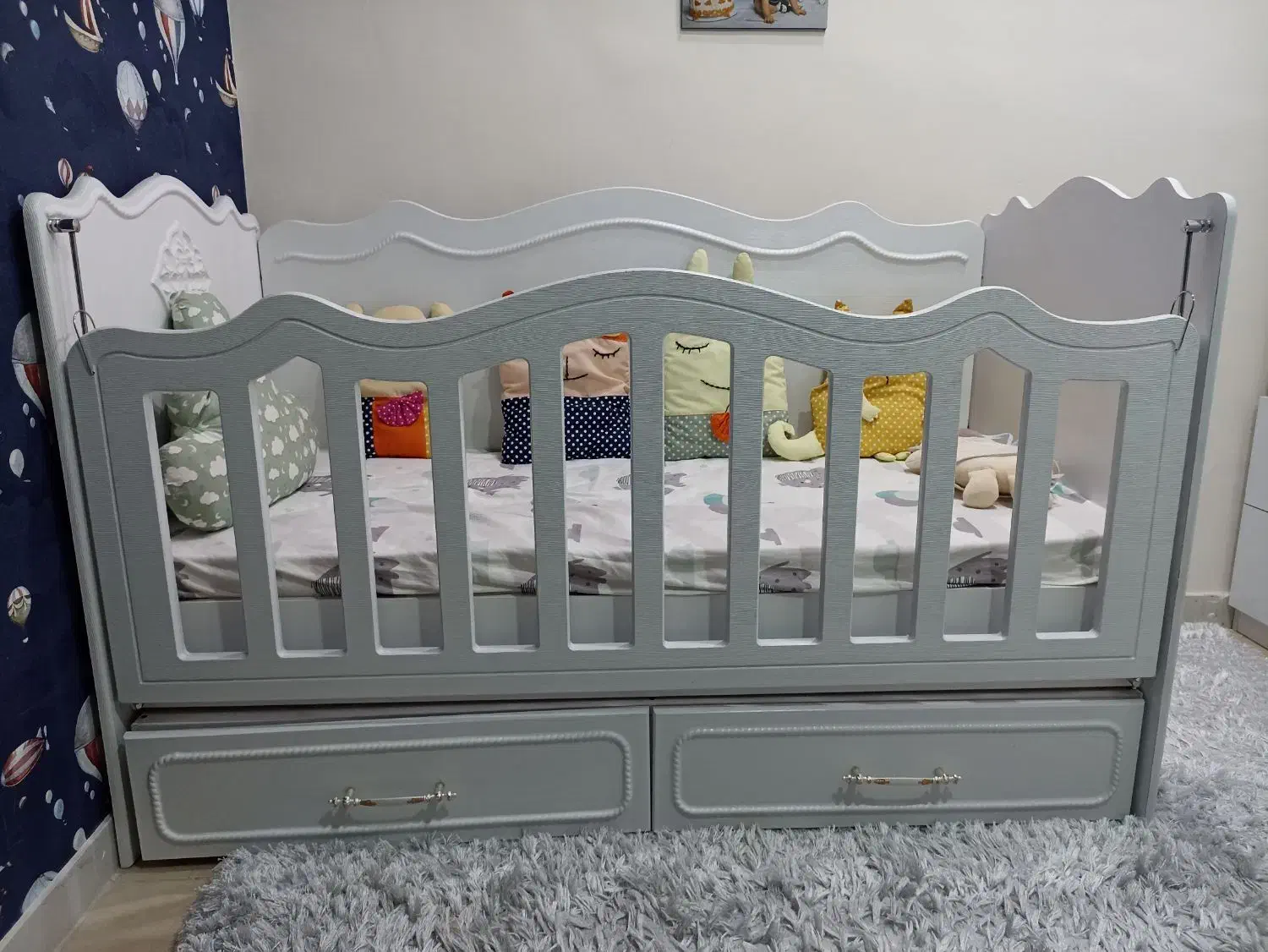 تخت کودک نوزادی تا 6 سال|تخت و صندلی بچه|اندیشه, اندیشه فاز ۴|دیوار