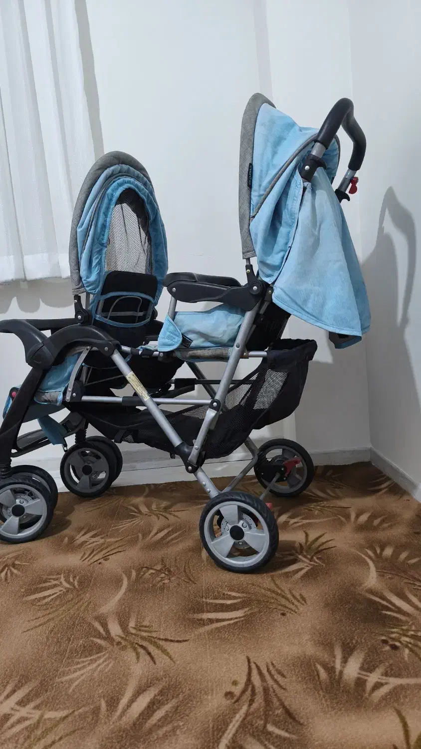 کالسکه دوقلو مارک ایونفلو|کالسکه و لوازم جانبی|ماهدشت, |دیوار