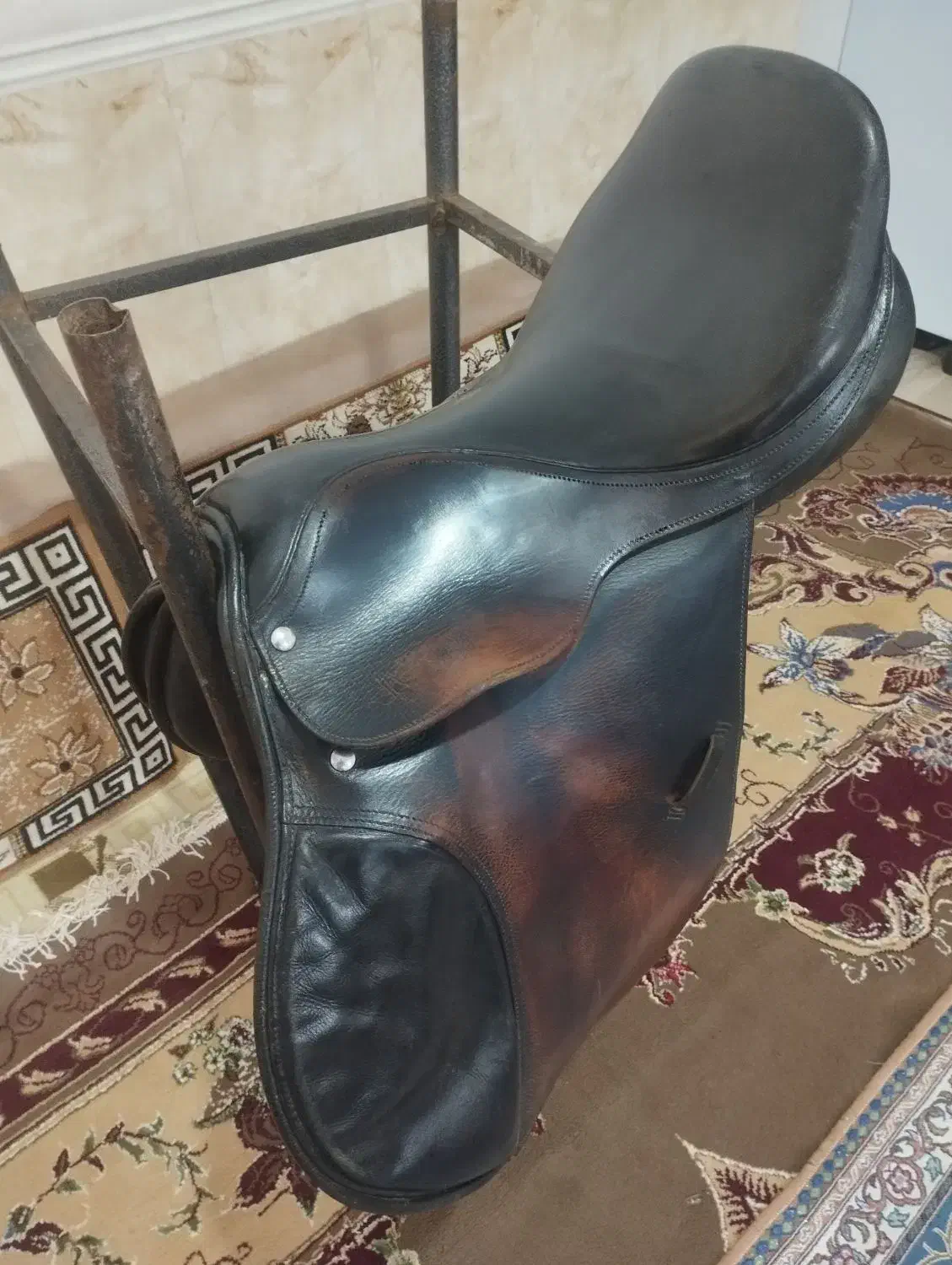 زین اسب پرشی چرم و بند رکاب|اسب و تجهیزات اسبسواری|بوئین زهرا, |دیوار