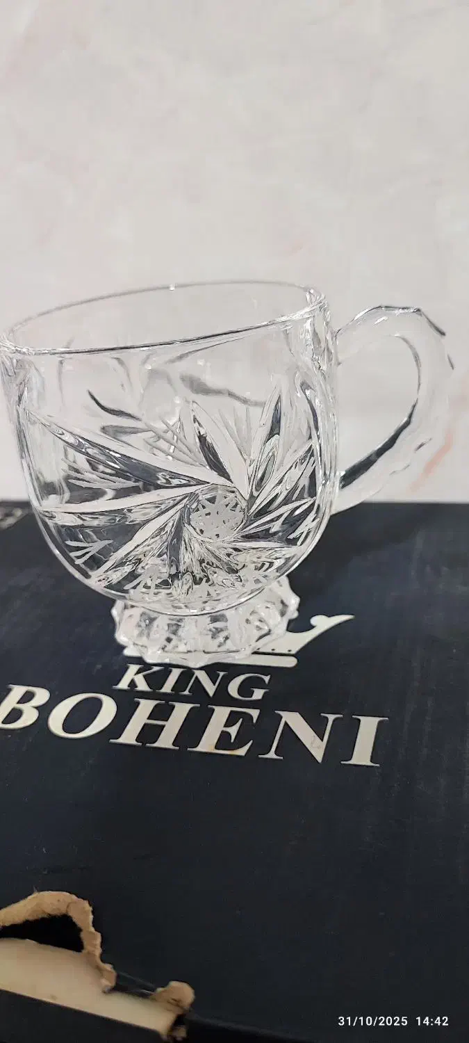 استکان کریستال خورشیدی|ظروف سرو و پذیرایی|ماهدشت, |دیوار