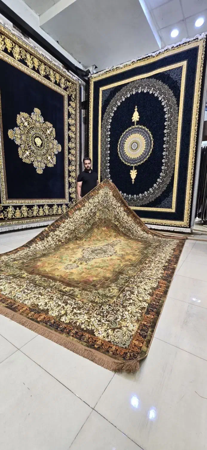 فرش پر نقش و نگار مهتــاب/مدل متنوع و رنگارنگ|فرش|اهواز, پادادشهر|دیوار