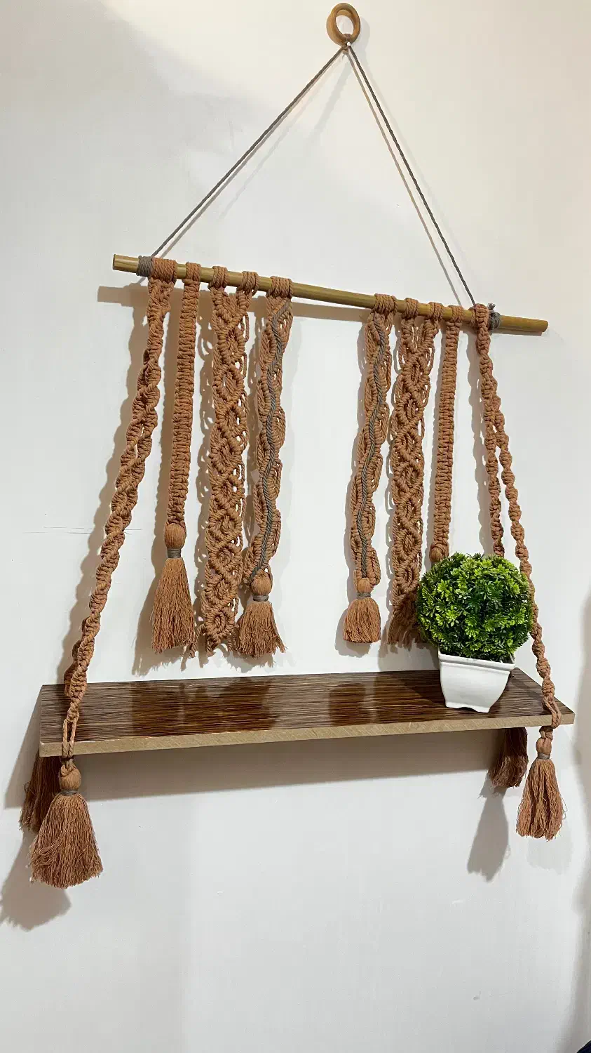 فروش دیوارکوب مکرومه دست بافت|صنایع دستی و سایر لوازم تزئینی|اهواز, پادادشهر|دیوار