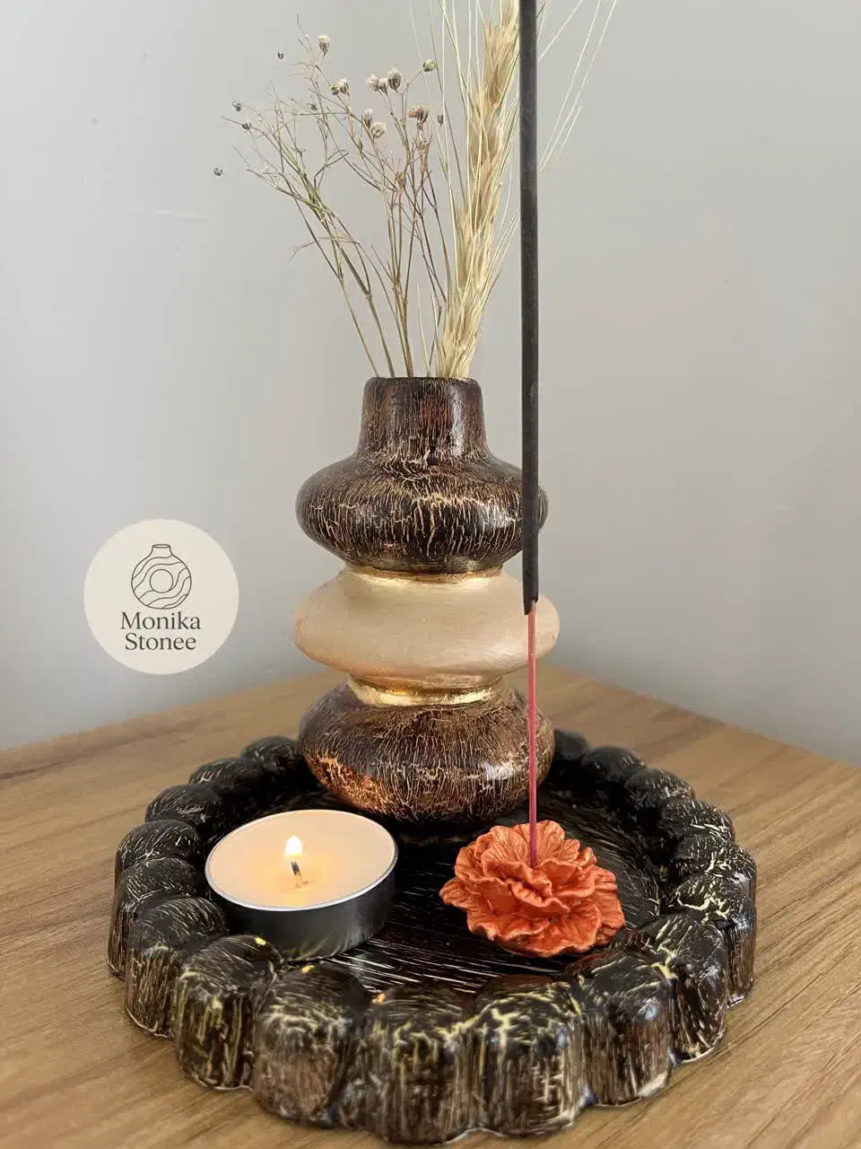 کادو گیفت هدیه سنگ مصنوعی شمع|صنایع دستی و سایر لوازم تزئینی|رباط‌کریم, رباط‌کریم|دیوار