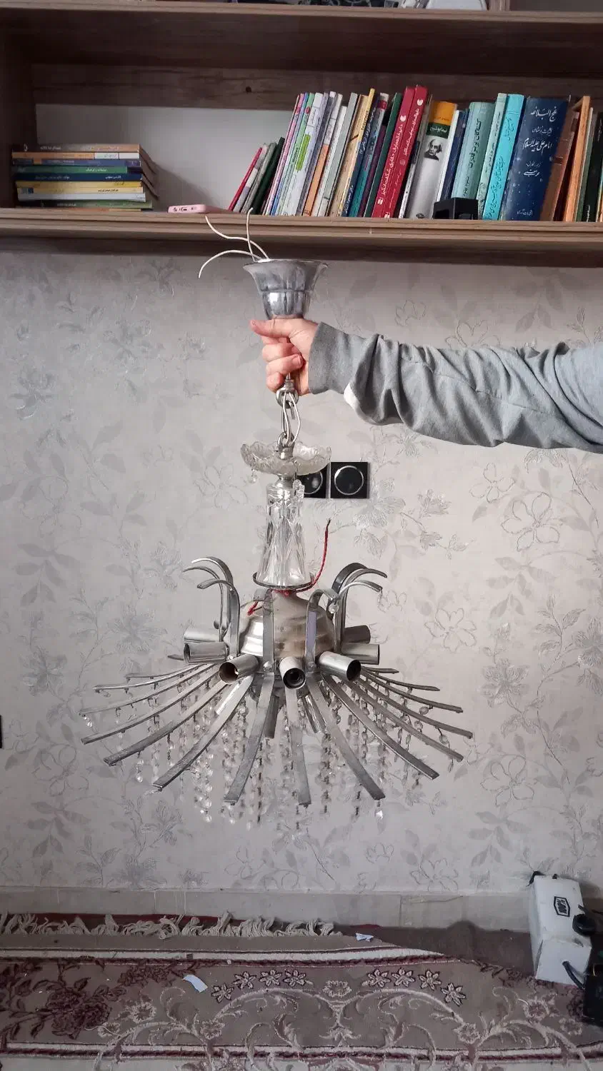 لوستر کریستال|لوستر و چراغ آویز|همدان, |دیوار