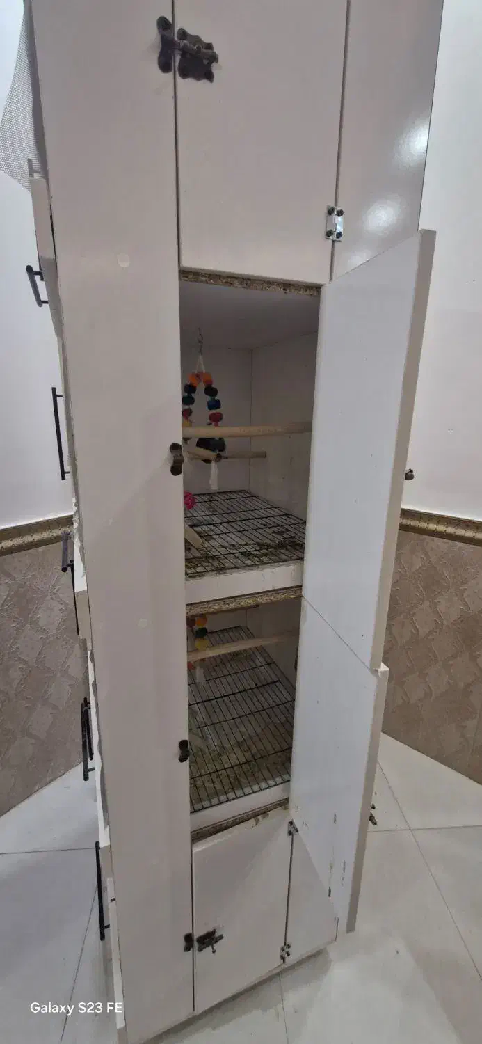 قفس mdf چهار طبقه برای نگهداری انواع پرنده|لوازم جانبی حیوانات|رفسنجان, |دیوار