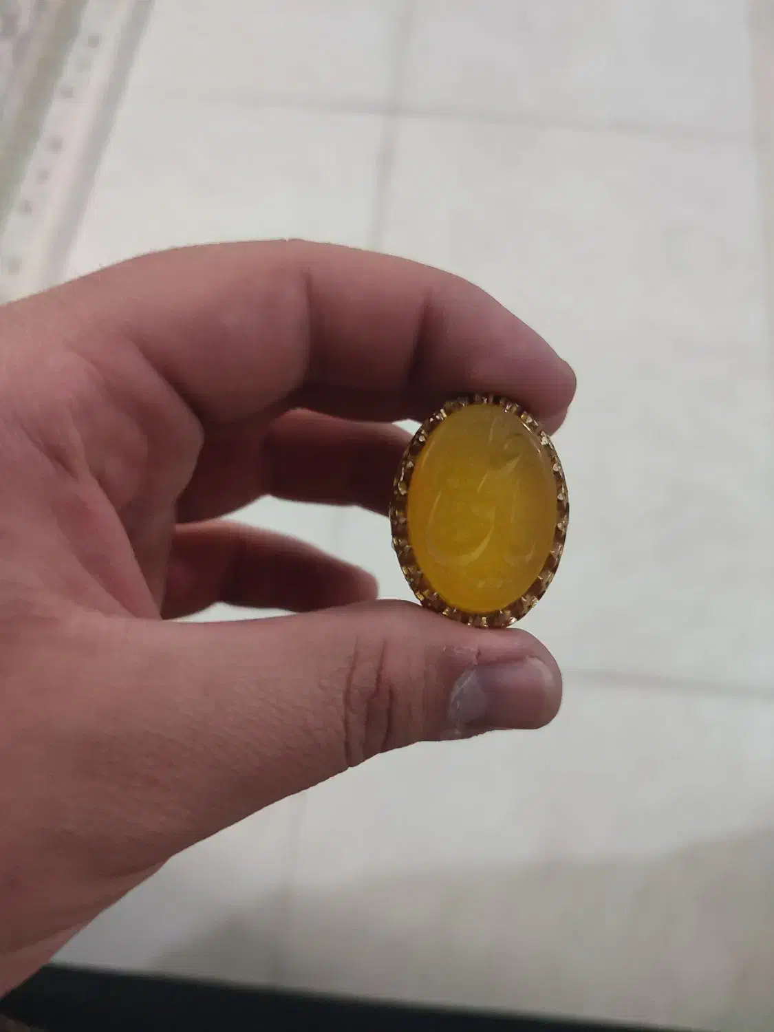 انگشتر یاعلی خطی خیلی زیبا کار استاد حسنی|جواهرات|رفسنجان, |دیوار