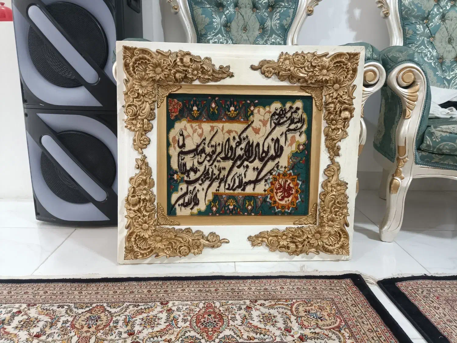 تابلو فرش طبیعی دست بافت|تابلو فرش|اردبیل, |دیوار