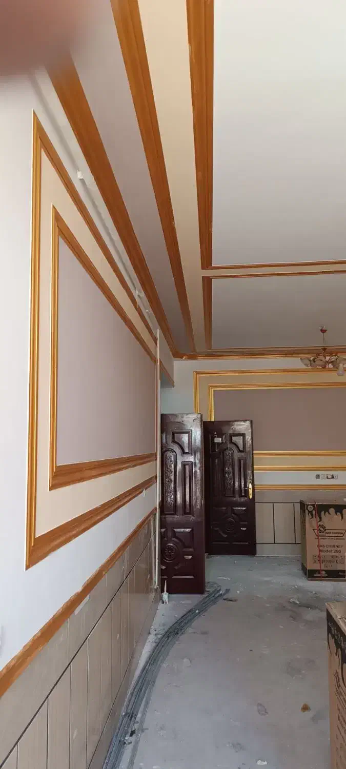 انواع رنگ امیزی و گچ کاری|خدمات پیشه و مهارت|آق قلا, |دیوار