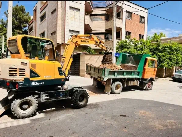 حمل نخاله ماسه شسه شن نخاله مصالح با خاور و بابکت|خدمات حمل و نقل|شیراز, وحدت|دیوار