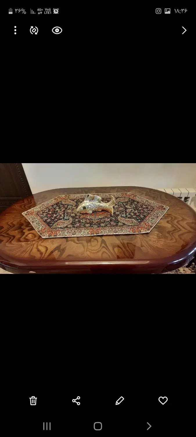 میز ناهارخوری ۴ نفره چوب گردو|میز و صندلی غذاخوری|تهران, نیروی دریایی|دیوار