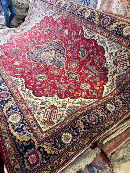 جفت فرش ۹ متری لاکی دستباف|فرش|تهران, سعادتآباد|دیوار