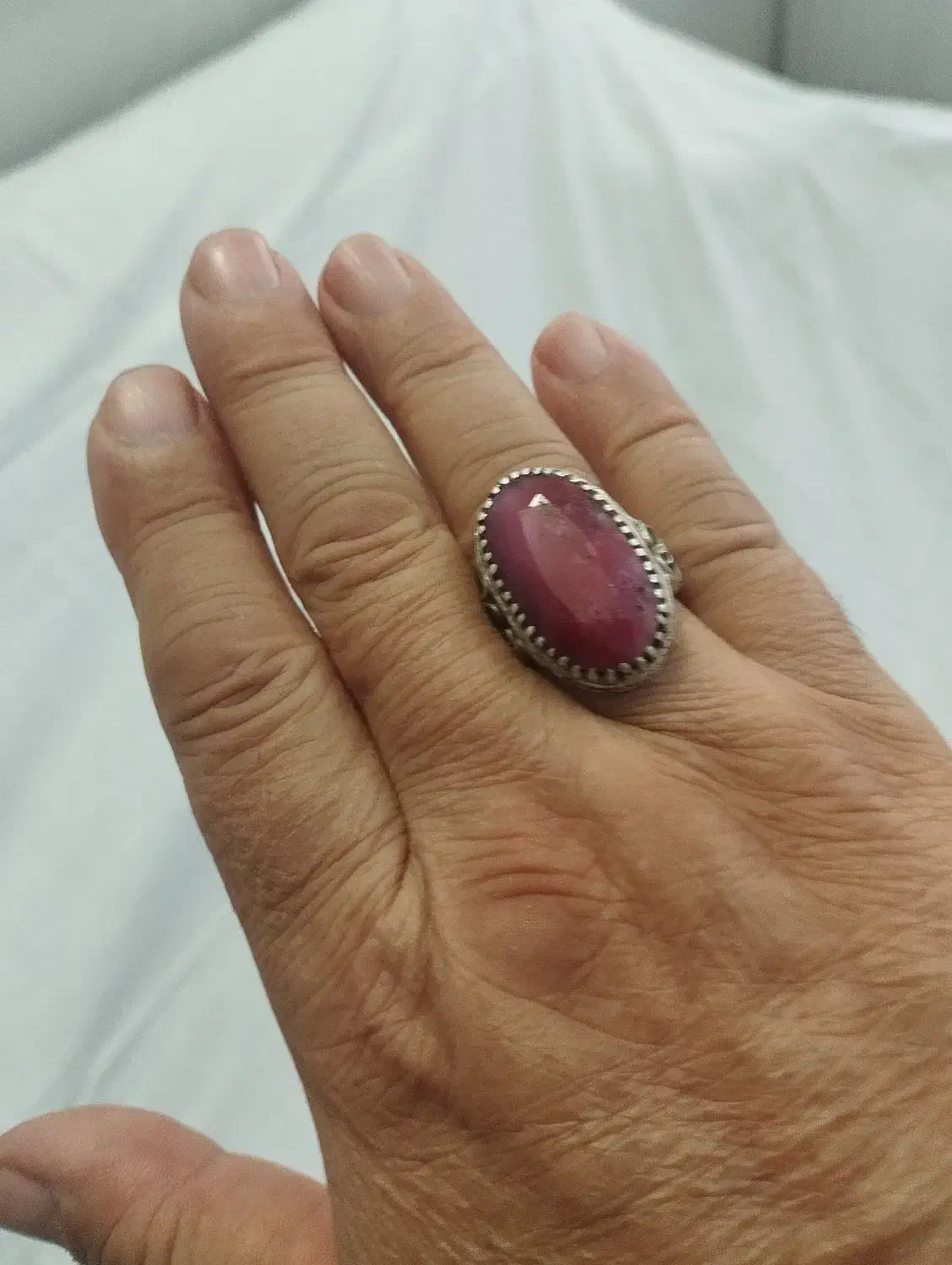 انگشتر یاقوت|زیورآلات و اکسسوری|قم, باغ شازده|دیوار