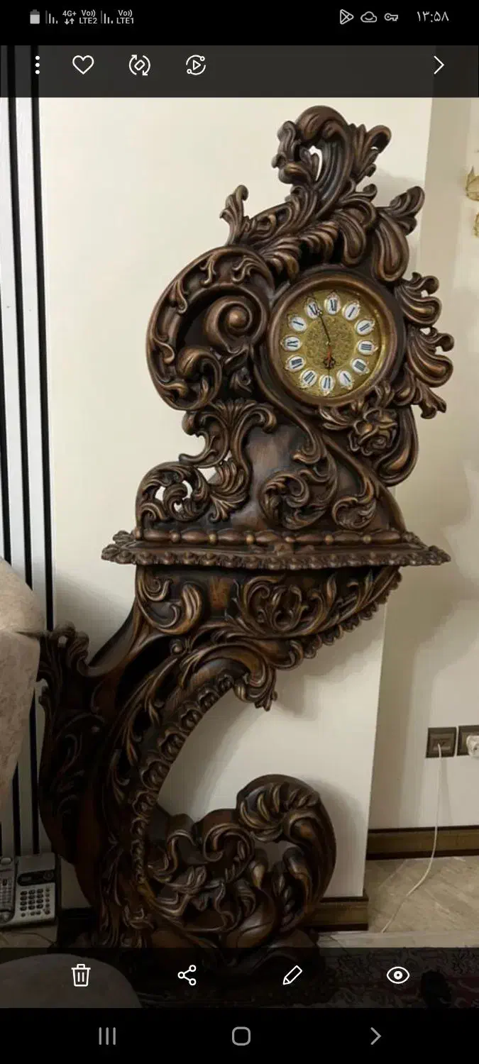 ساعت ایستاده کنار سالنی|ساعت دیواری و تزئینی|تهران, سردارجنگل|دیوار