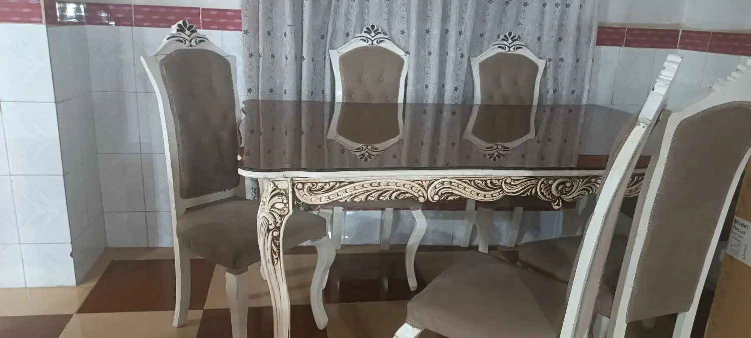 میزغذا خوری شش نفره|میز و صندلی غذاخوری|بوکان, |دیوار