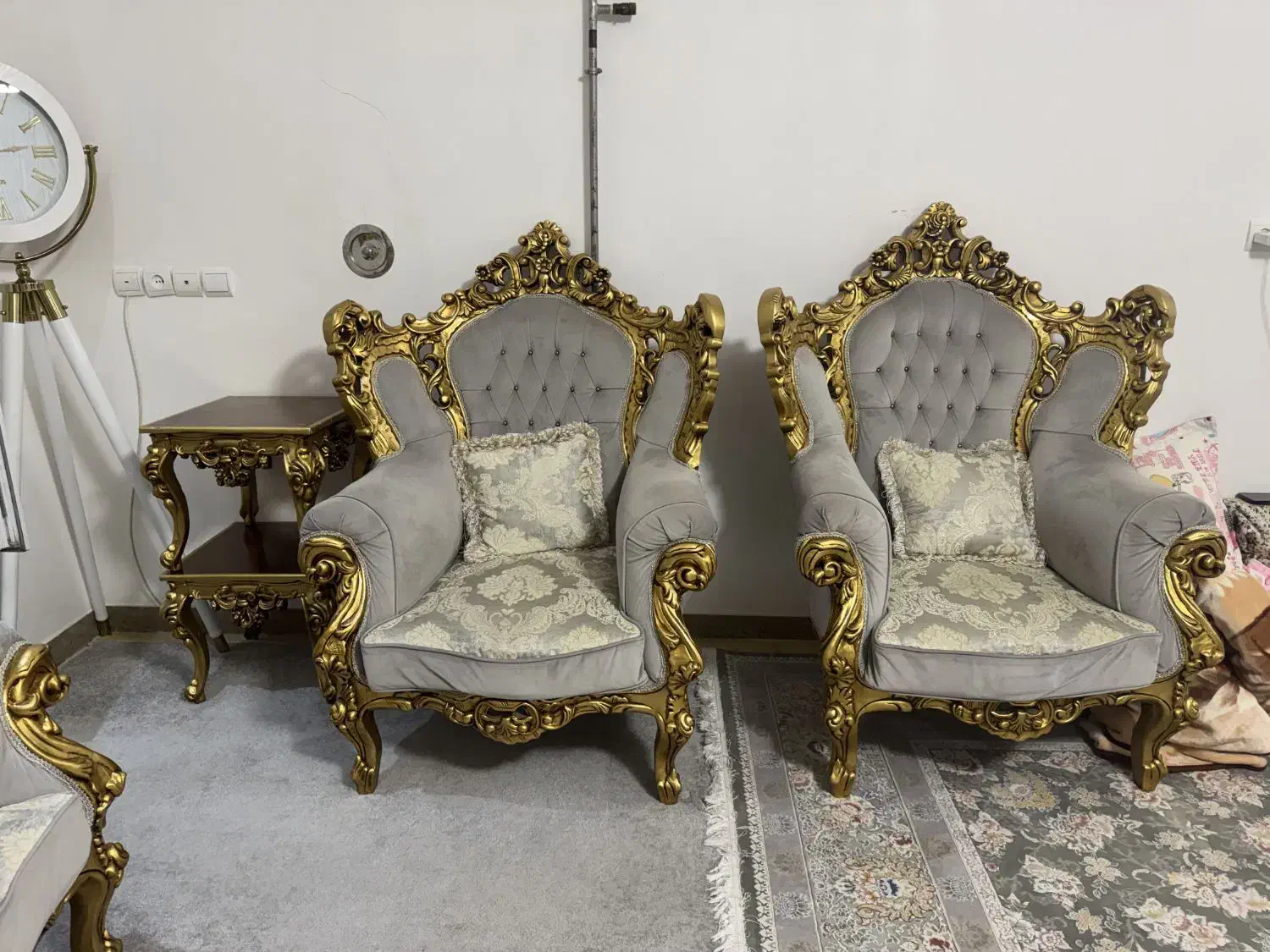 مبل هفت نفره سلطنتی|مبلمان خانگی و میز عسلی|جوانرود, |دیوار