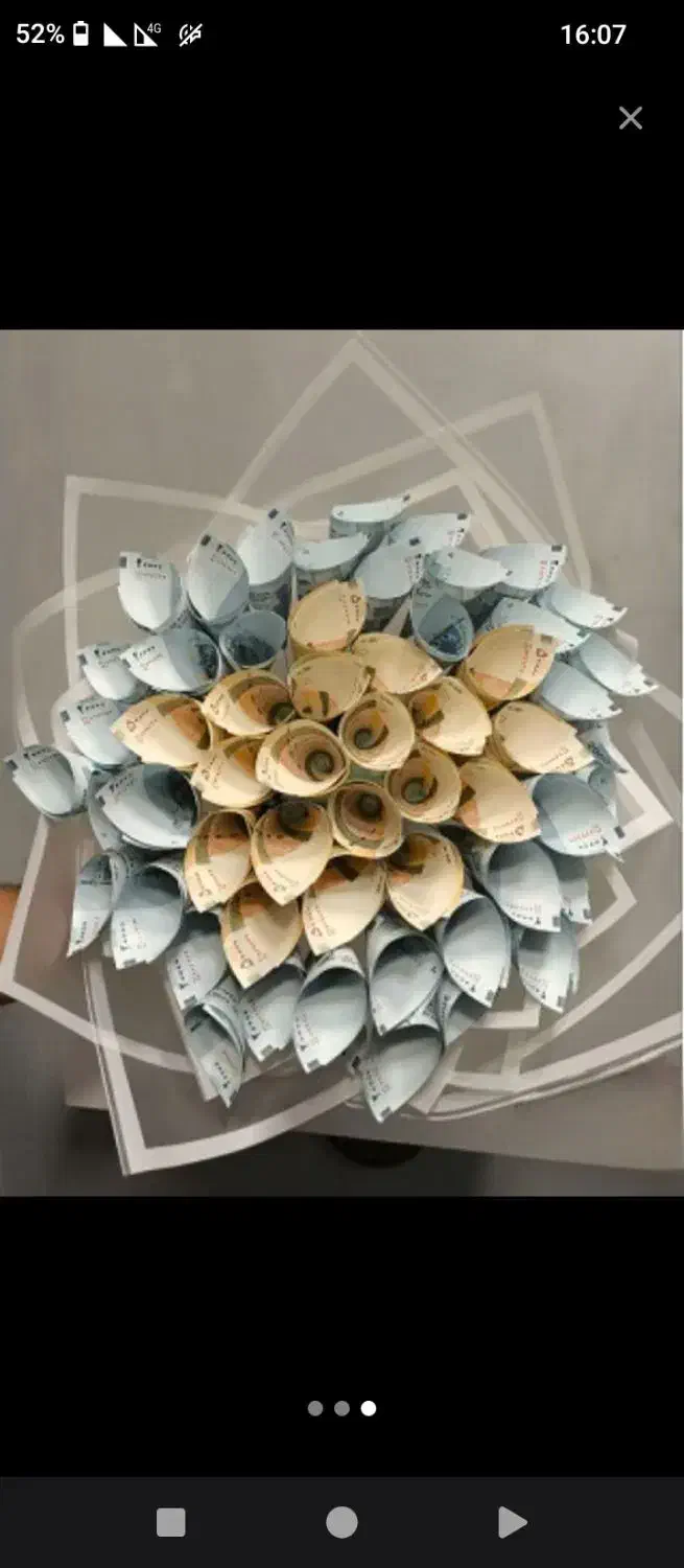 انواع دست گل پولی|گل مصنوعی|خرم‌آباد, |دیوار