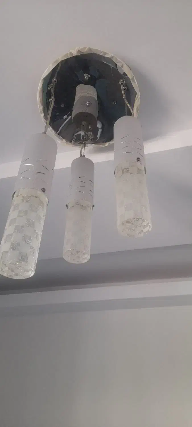 لوستر سه تایی کریستال|لوستر و چراغ آویز|تهران, شهر زیبا|دیوار