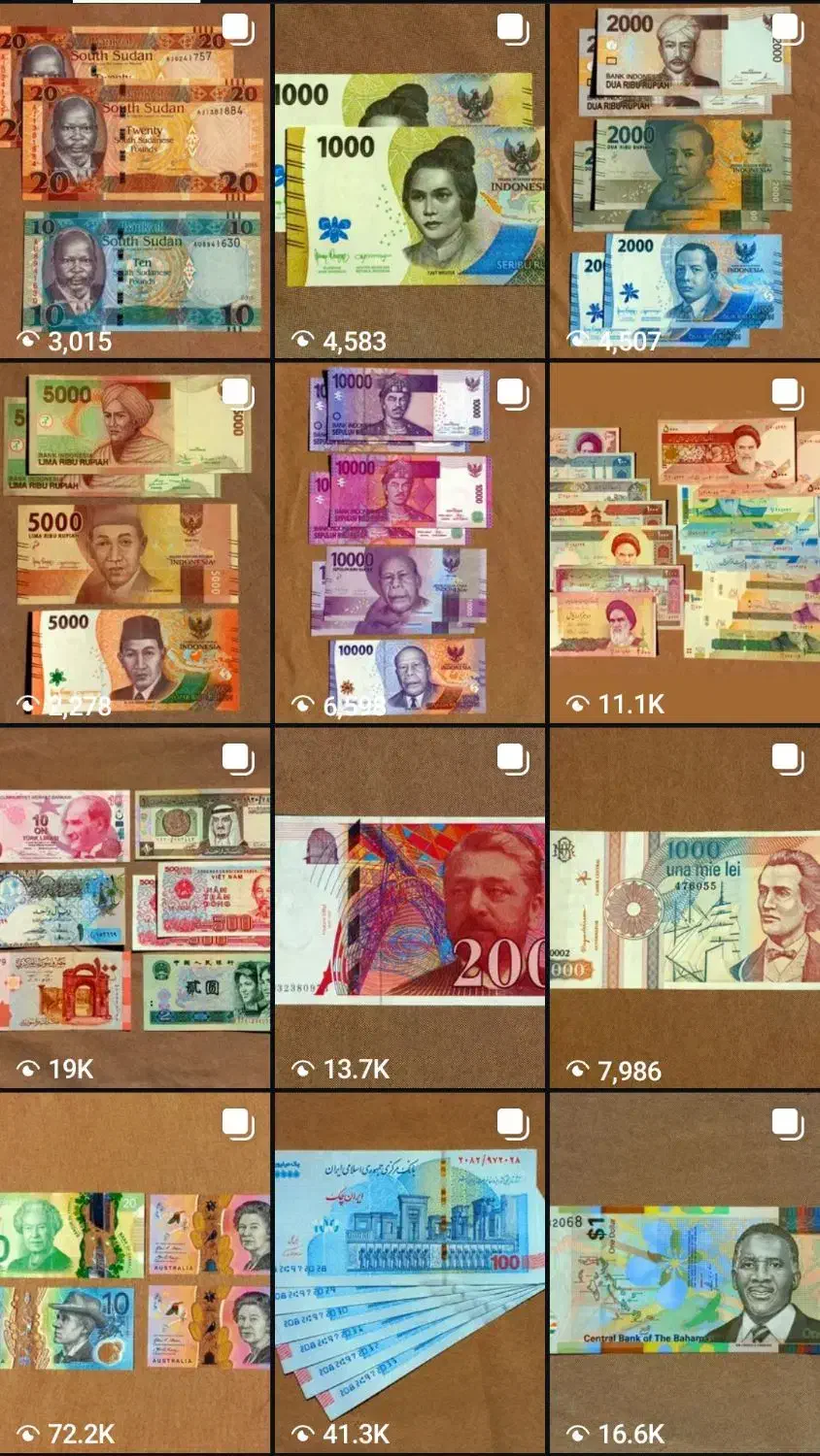 اسکناس شاهی و اسکناس خارجی|کلکسیون سکه، تمبر، اسکناس|تهران, ستارخان|دیوار