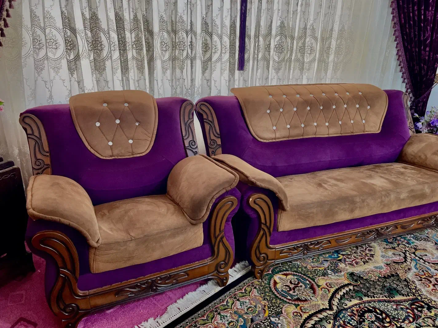 مبل ۷ نفره|مبلمان خانگی و میز عسلی|بابکان, |دیوار