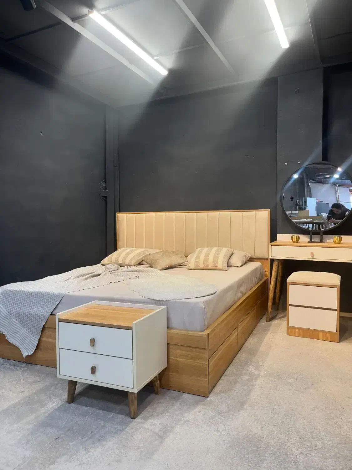 سرویس خواب / تخت خواب دو نفره سیدنی پلاس|تخت و سرویس خواب|خرم‌آباد, |دیوار