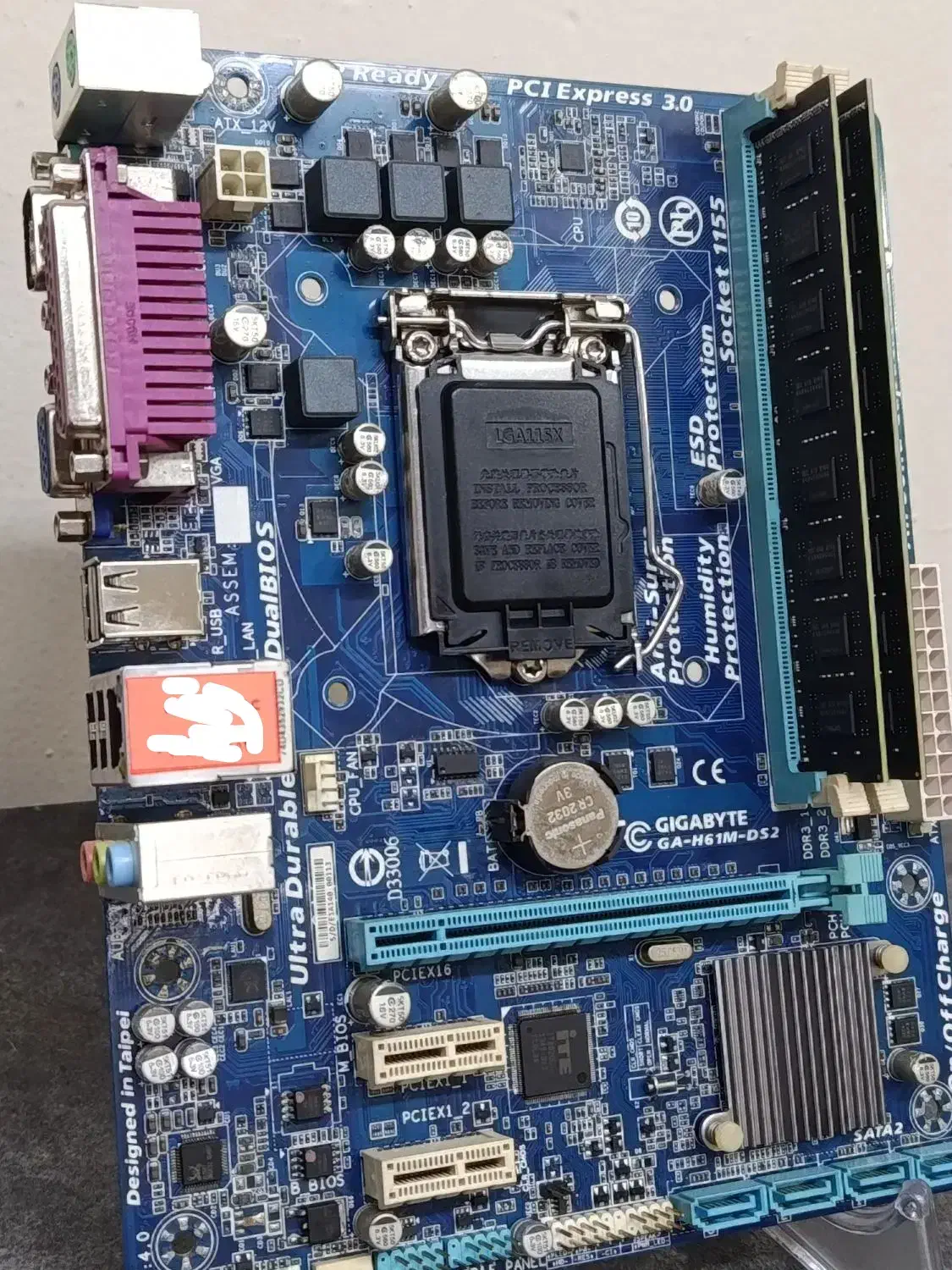 مادربرد گیگابایت H61M-DS2 . در حد نو|قطعات و لوازم جانبی رایانه|مشهد, پارک کوهستان|دیوار