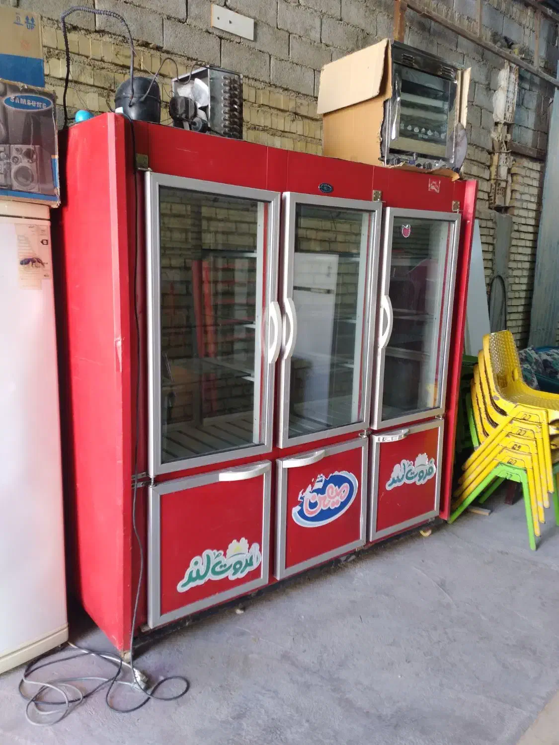 یخچال ویترینی ۶ درب دو طرف نما|فروشگاه و مغازه|بهبهان, |دیوار