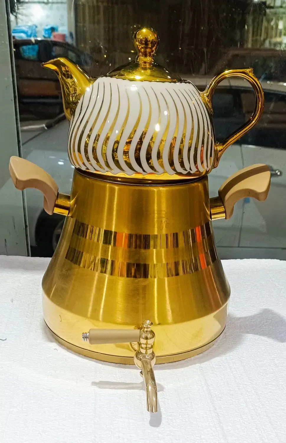 کتری و قوری شیردار|قوری، کتری، قهوهساز دستی|زابل, |دیوار