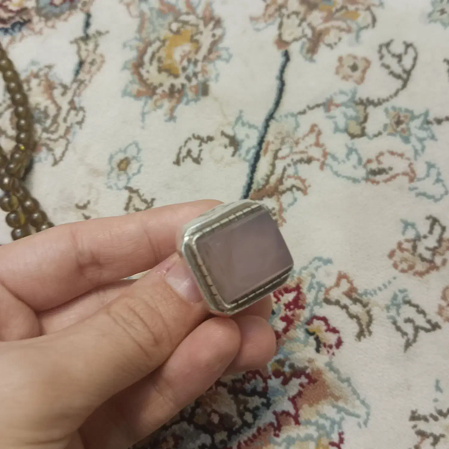 2 عدد انگشتر نقره و 2 عدد تسبیح سندروس|جواهرات|تهران, جوادیه تهرانپارس|دیوار