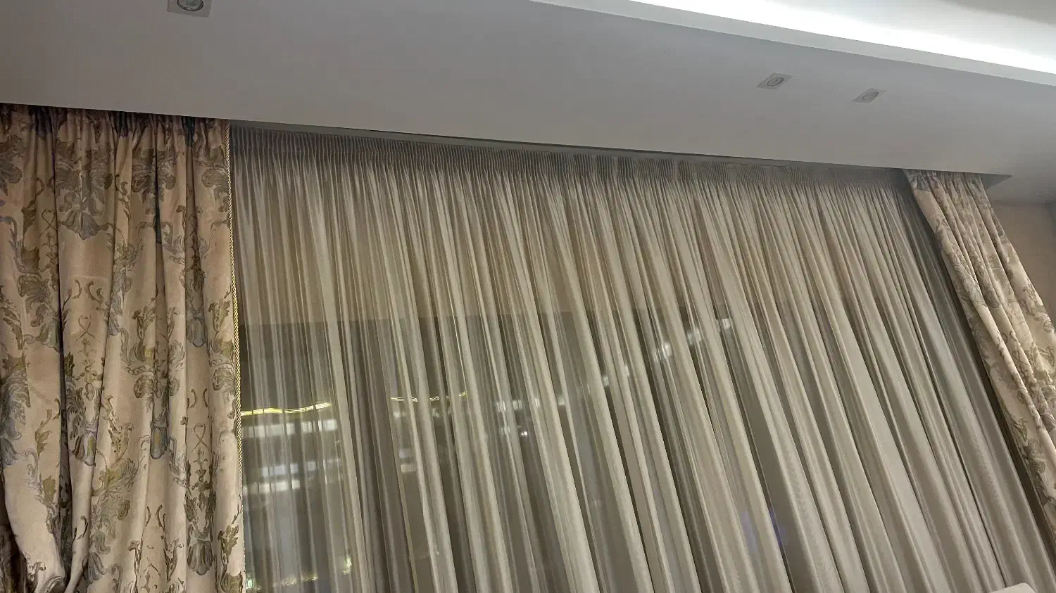 پرده پذیرایی خارجی|پرده، رانر، رومیزی|تهران, سازمان آب|دیوار