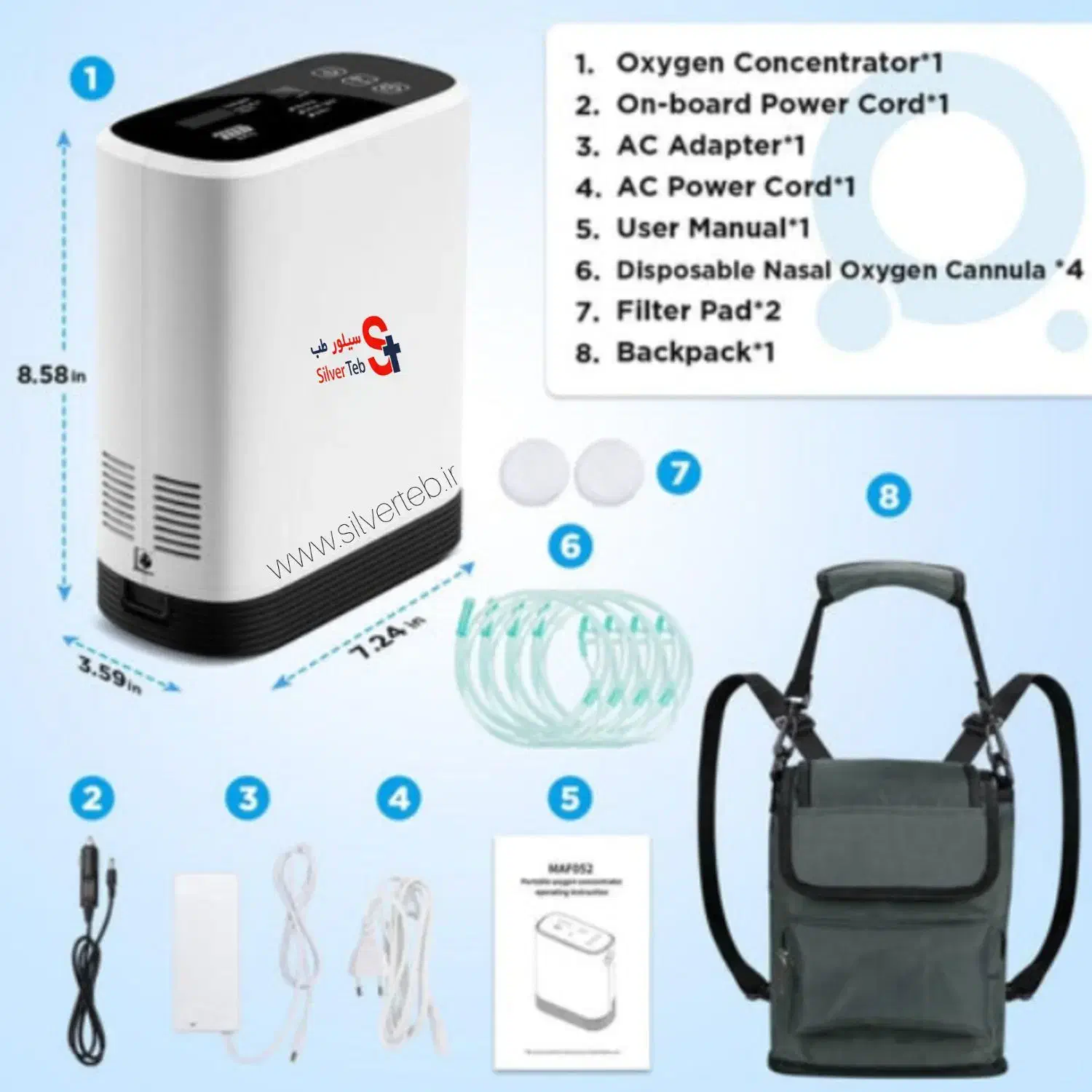 اکسیژنساز۵لیتری پرتابل قابلحمل شارژی کوله ای بهار|آرایشی، بهداشتی، درمانی|تهران, شیخ هادی|دیوار