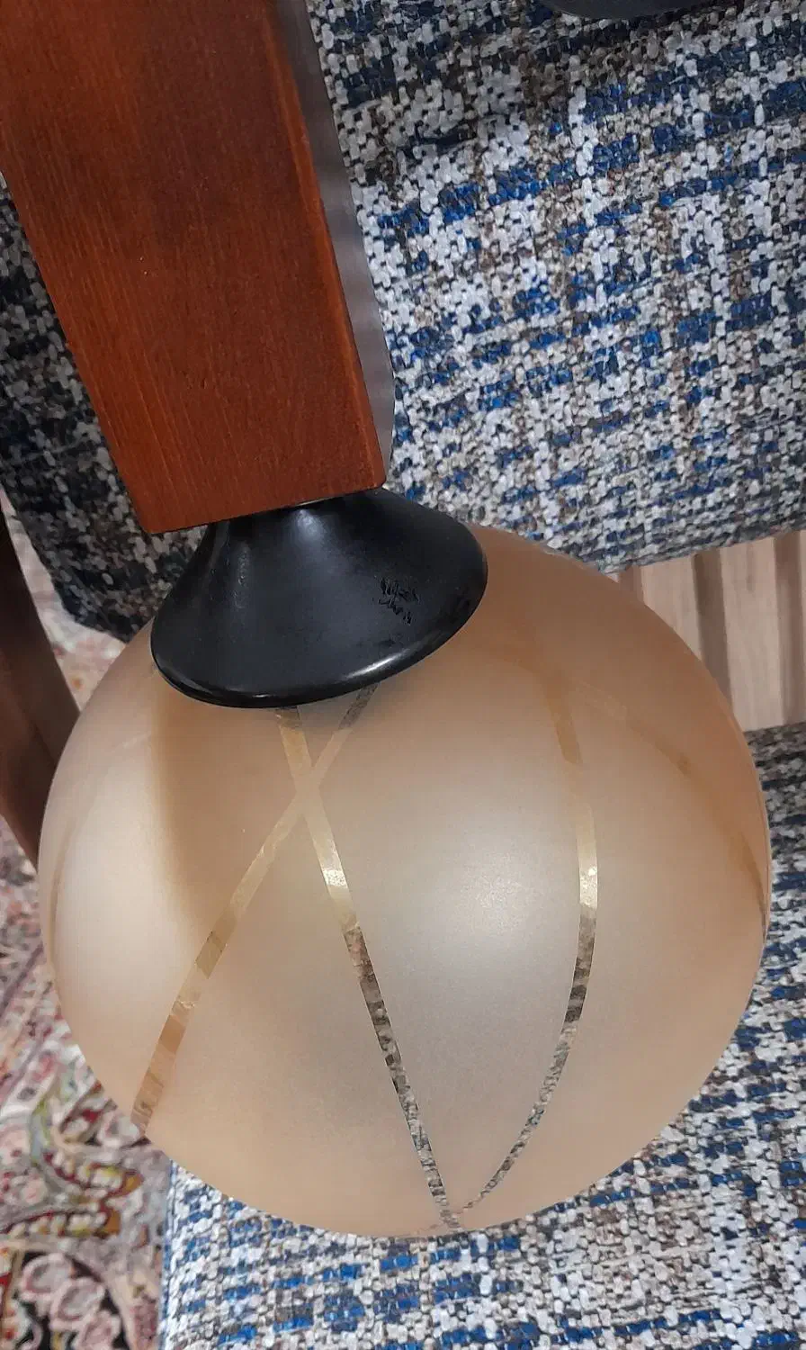 لوستر چوبی نو ،دوحبابه|لوستر و چراغ آویز|کرج, کرج نو|دیوار