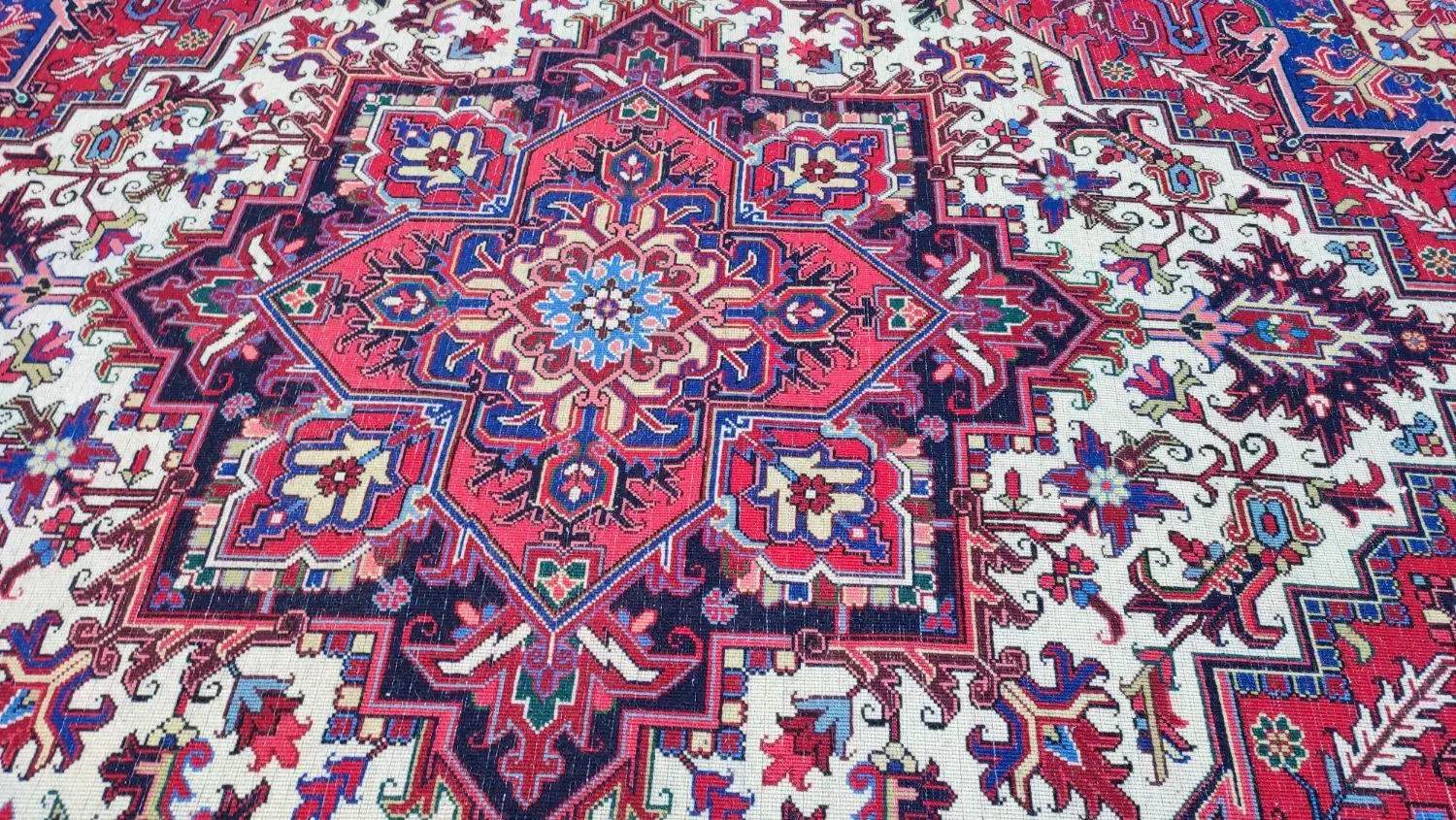 فرش نه متری هریس|فرش|باسمنج, |دیوار