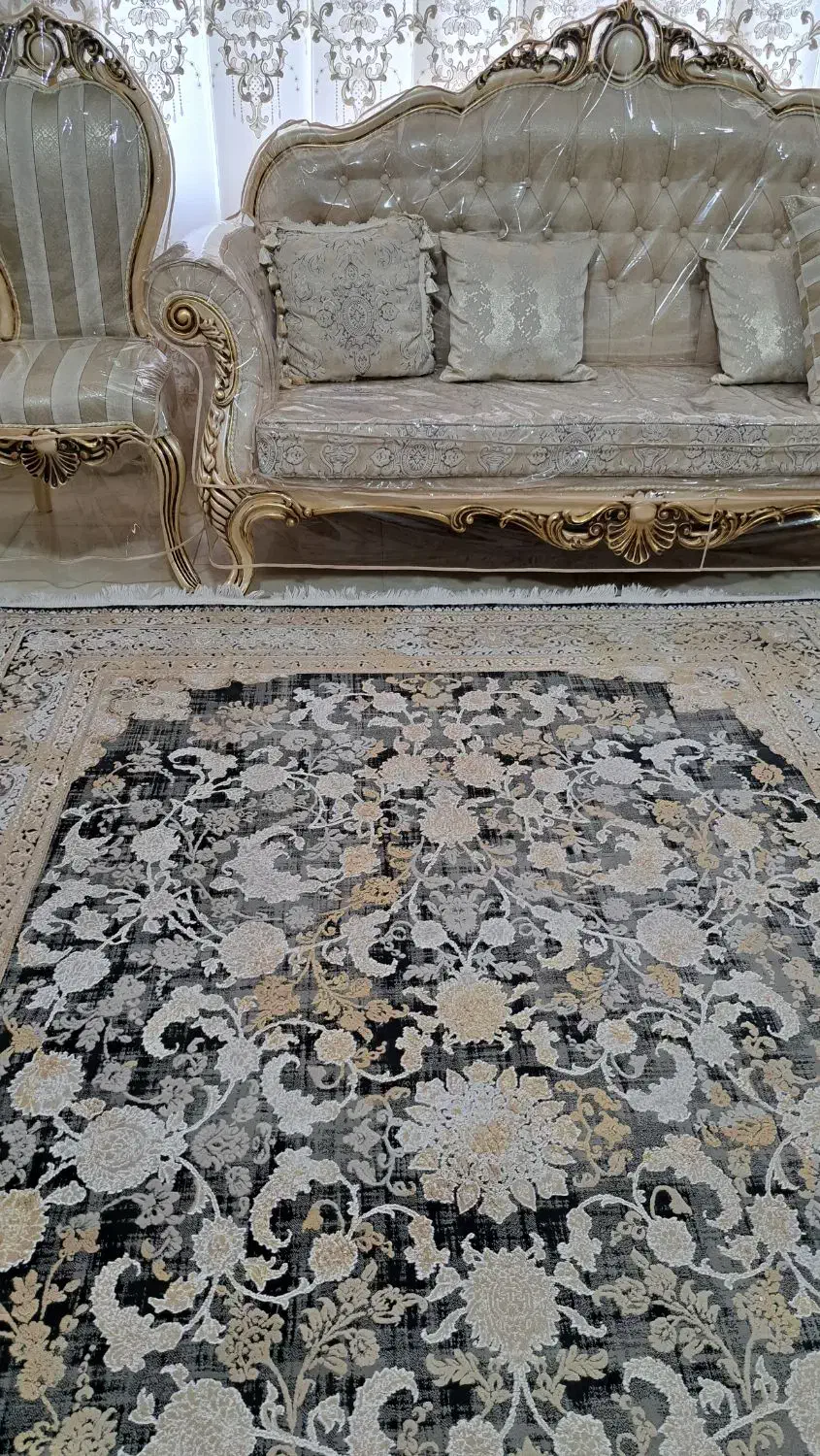 فرش  ۶ متری گل برجسته|فرش|تنکابن, |دیوار