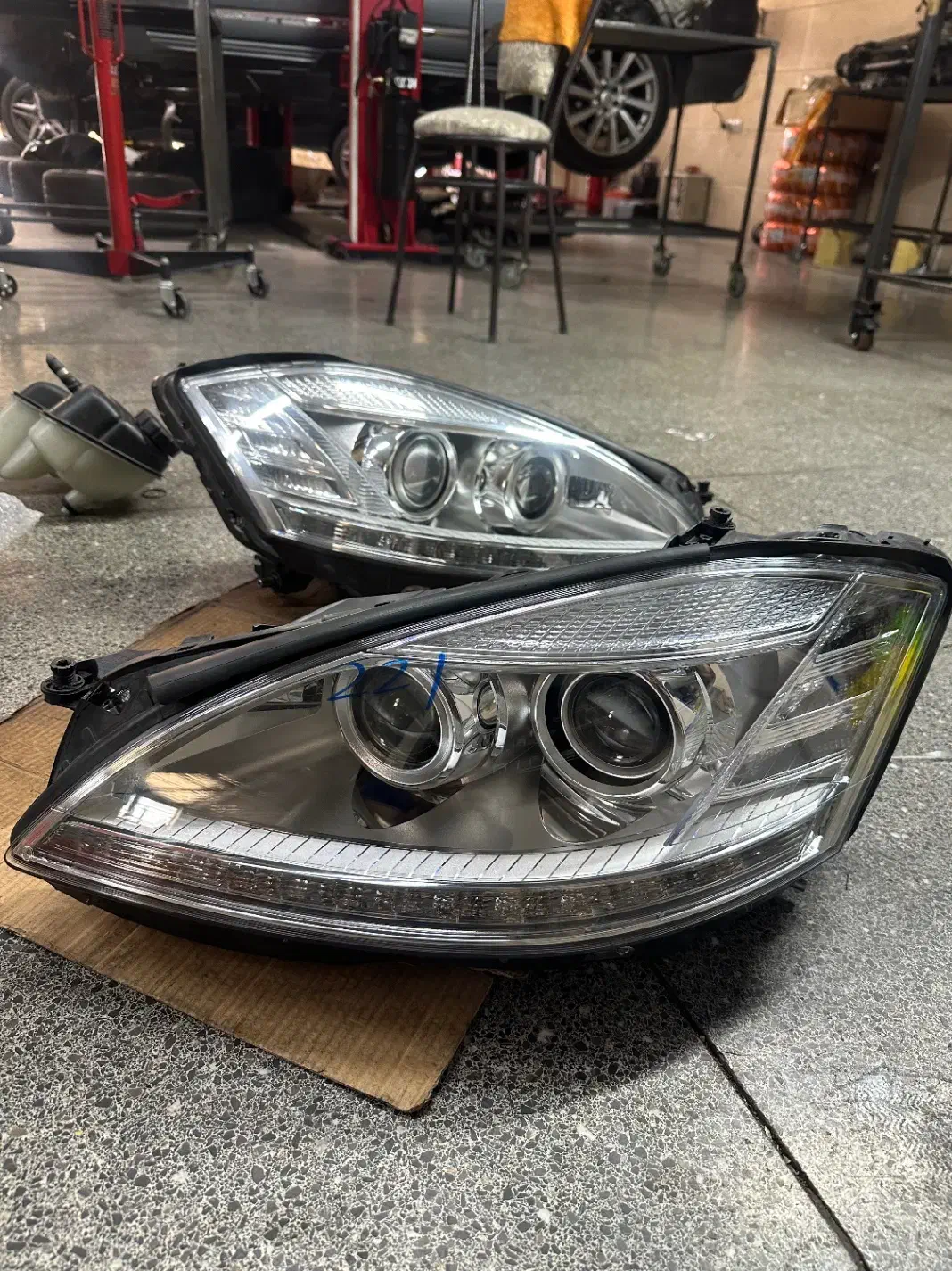 چراغ مرسدس بنز s500w221کامل|قطعات یدکی و لوازم جانبی|یزد, |دیوار