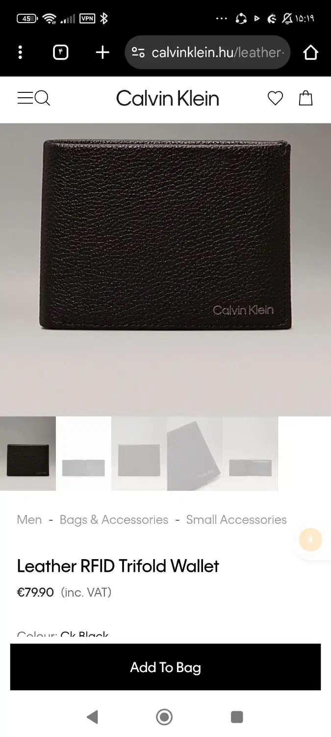 کیف پول calvin klein اورجینال|کیف، کفش، کمربند|شیراز, چنچنه|دیوار