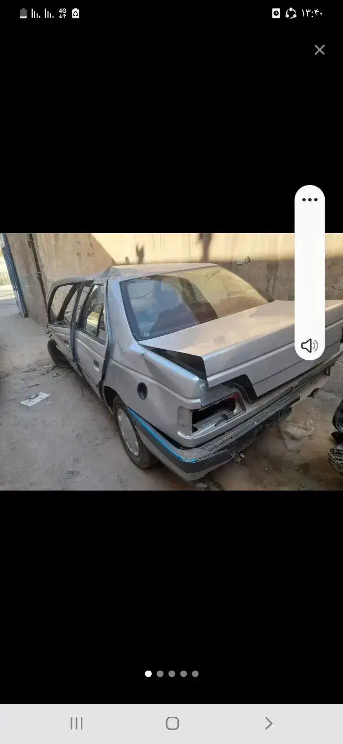 پژو ۴۰۵ ۹۰ تصادفی|خودرو سواری و وانت|فولادشهر, مسکن مهر فولادشهر|دیوار