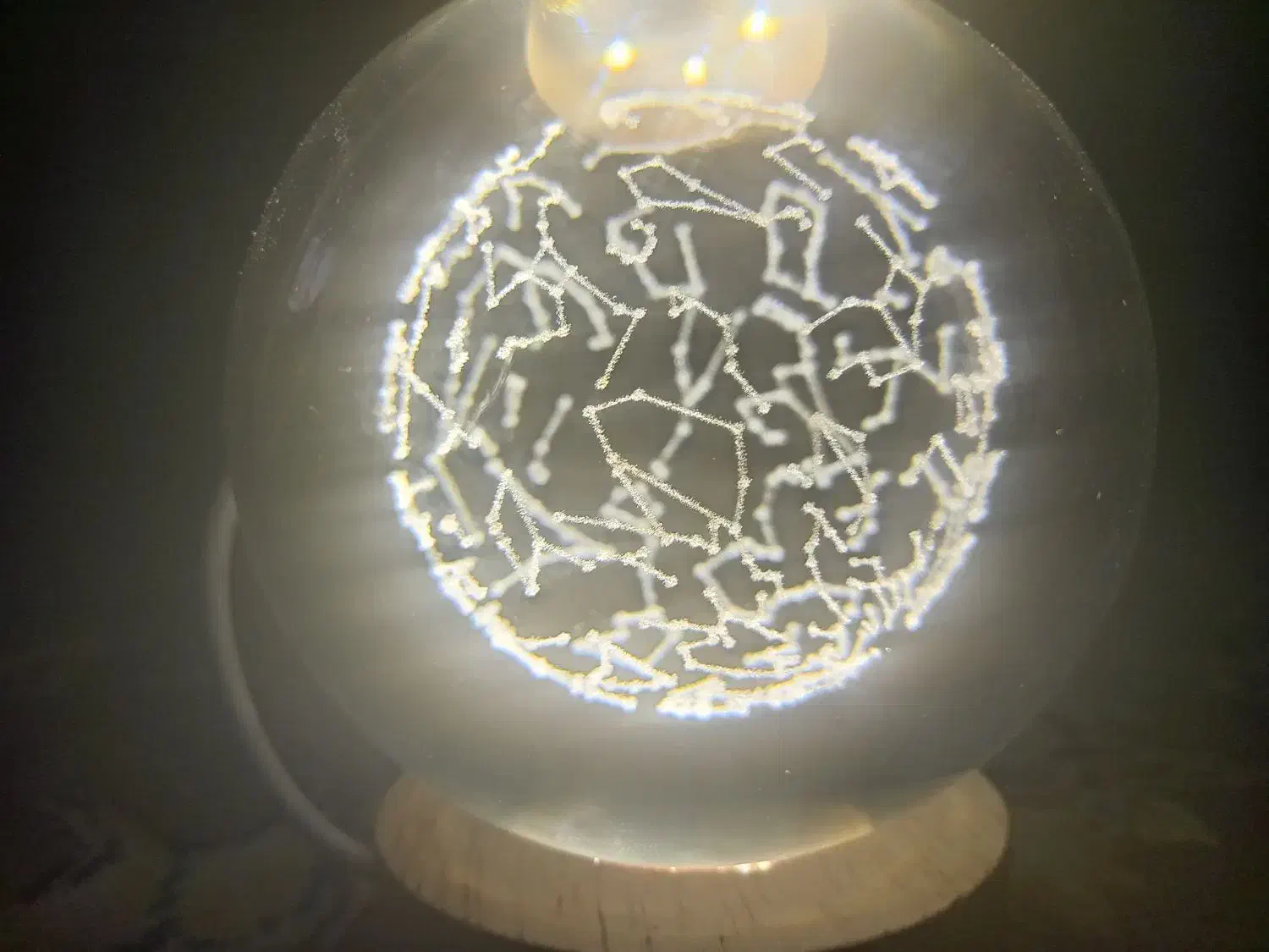 گوی کریستالی چراغ خواب|چراغ خواب و آباژور|قزوین, |دیوار