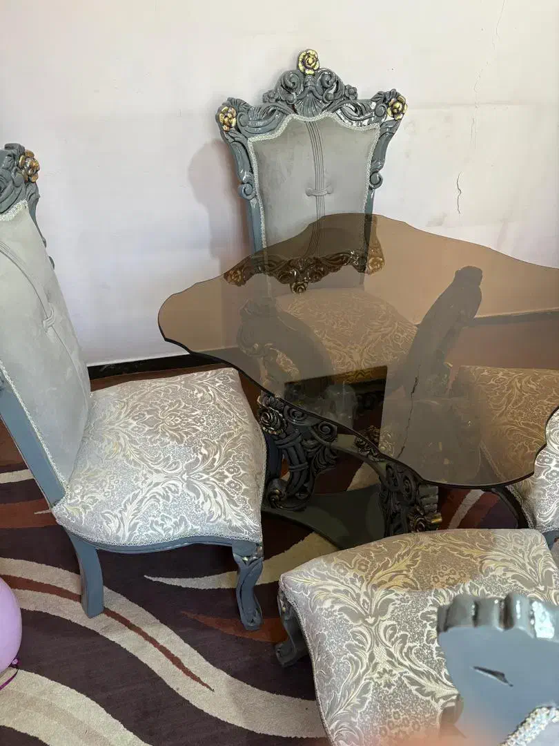 غذا خوری ۴نفره سلطنتی نو|میز و صندلی غذاخوری|خرم‌آباد, |دیوار