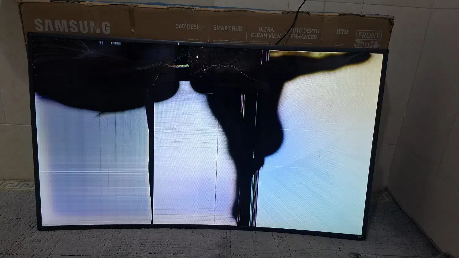 تلوزیون سامسونگ 55 اینچ منحنی|تلویزیون و پروژکتور|قم, علی آباد|دیوار