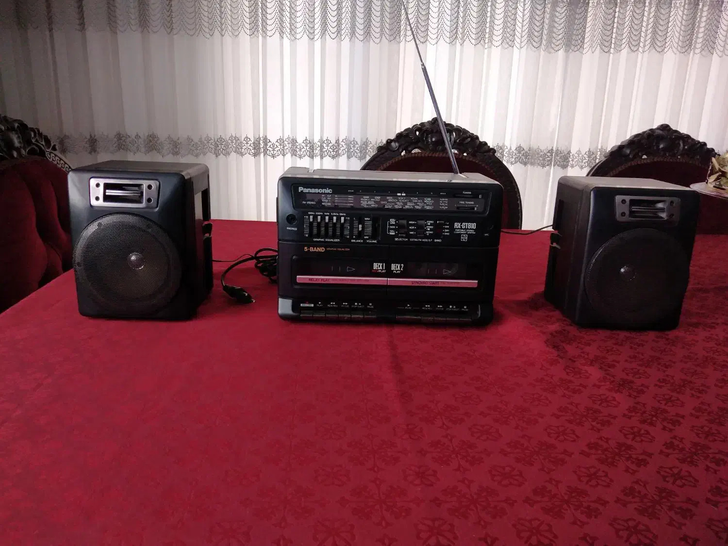 رادیو ضبط دو کاسته پاناسونیک|سیستم صوتی خانگی|رشت, نامجو|دیوار