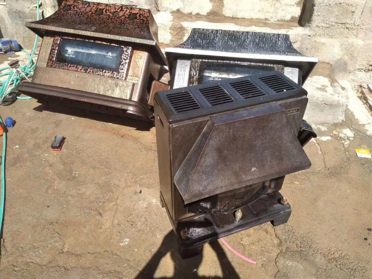 بخاری گازی شومینه|بخاری، هیتر، شومینه|زالیان, |دیوار