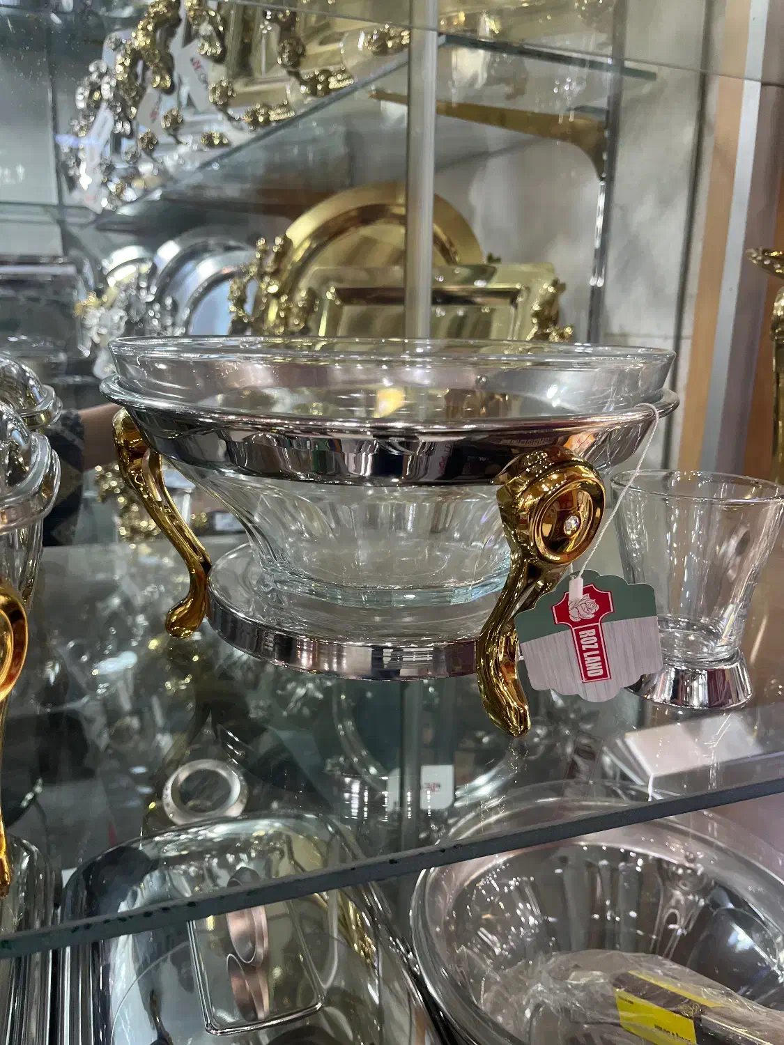 سوفله خوری استیل دسته طلایی رزلند|ظروف سرو و پذیرایی|تهران, کیانشهر|دیوار