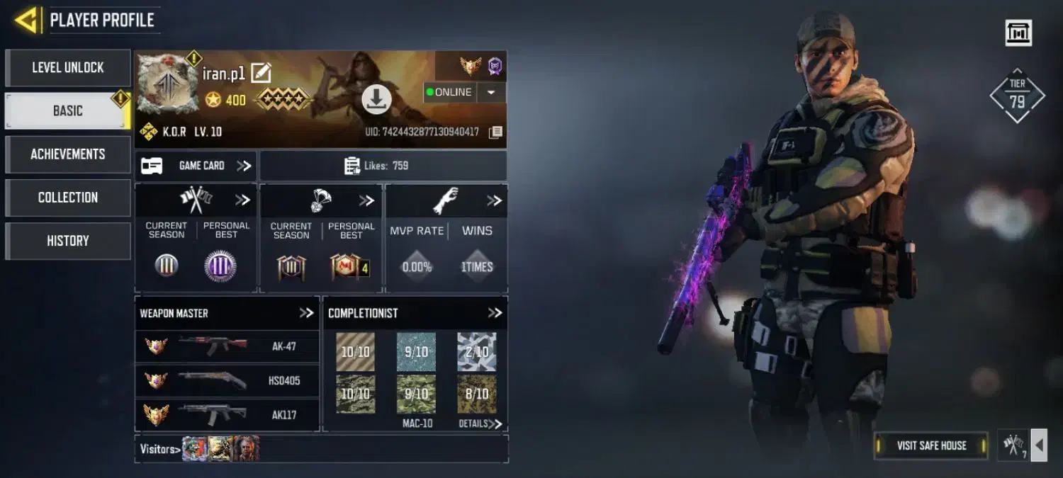 اکانت کالاف|کنسول، بازی ویدئویی و آنلاین|قم, شهرک امام حسین|دیوار