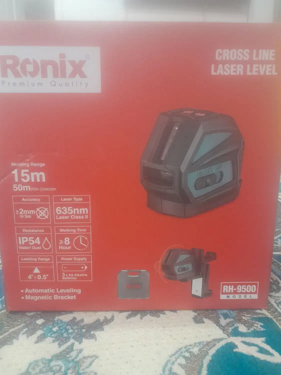 تراز لیزری رونیکس مارک 9500RH|ابزارآلات|قم, قلعه عموحسین|دیوار